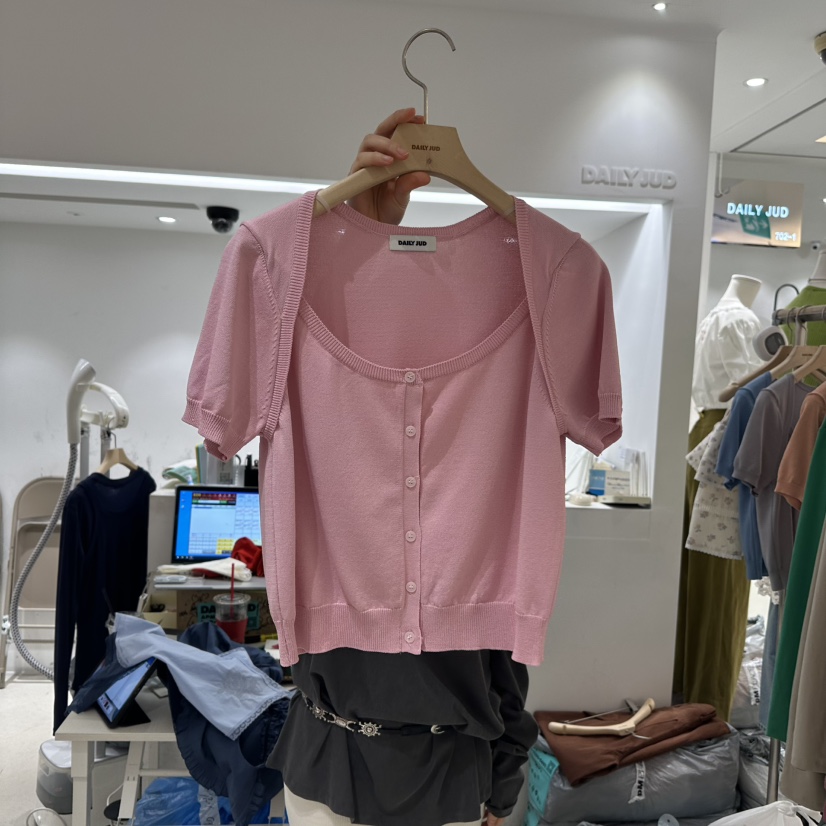 DAILYJUD直郵韓國代購㊣女裝新品25春夏時尚人氣推薦針織衫DAILY JUD針織衫圖色2