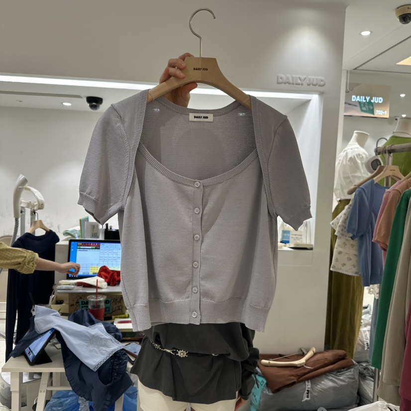DAILYJUD直郵韓國代購㊣女裝新品25春夏時尚人氣推薦針織衫DAILY JUD針織衫圖色3
