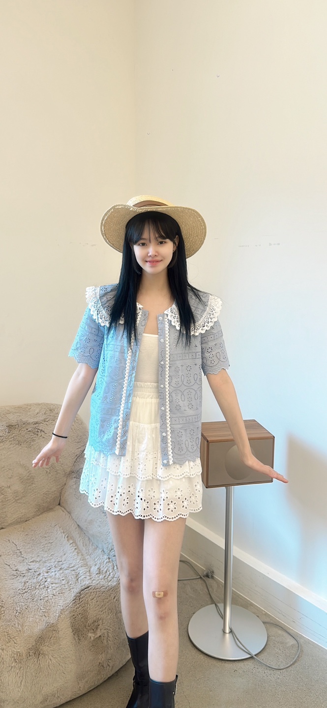 YARD直郵韓國代購㊣女裝新款時尚休閑熱賣推薦人氣襯衫蕾絲衫YARD襯衫/蕾絲衫