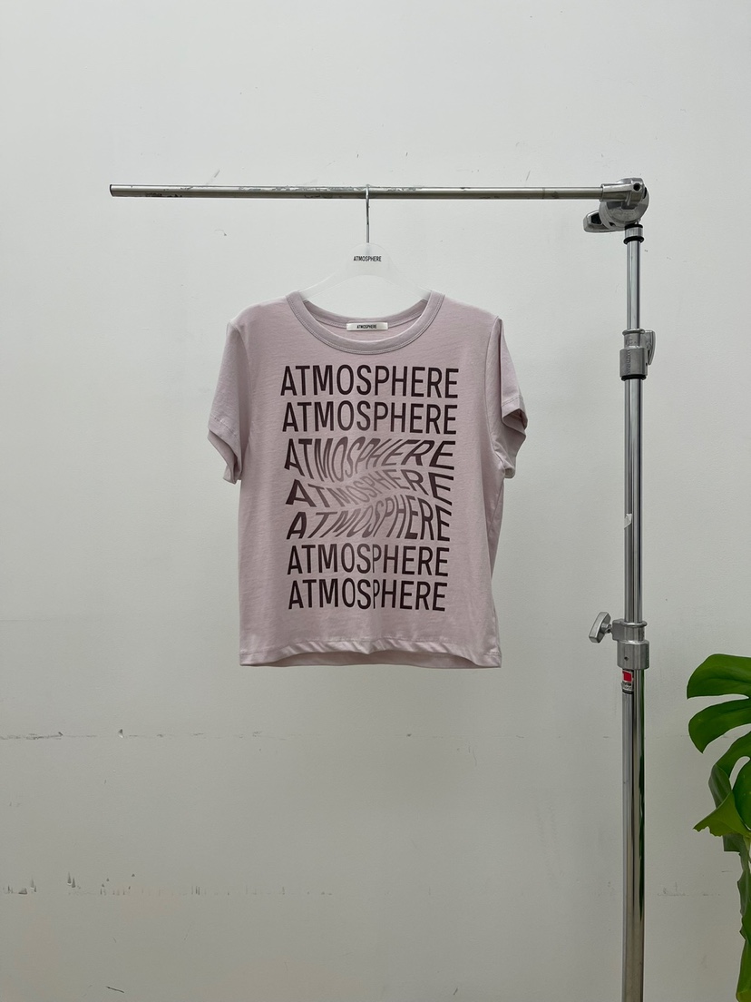ATMOSPHERE韓國㊣直郵東大門代購女裝新款25春夏人氣推薦T恤ATMOSPHERE/BLINGT恤圖色3