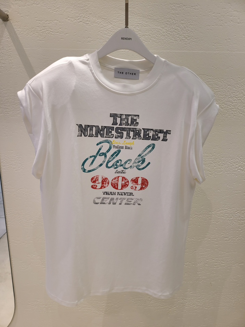 空韓國㊣直郵東大門代購女裝新品人氣熱賣休閑推薦25春夏T恤THE OTHERT恤圖色1