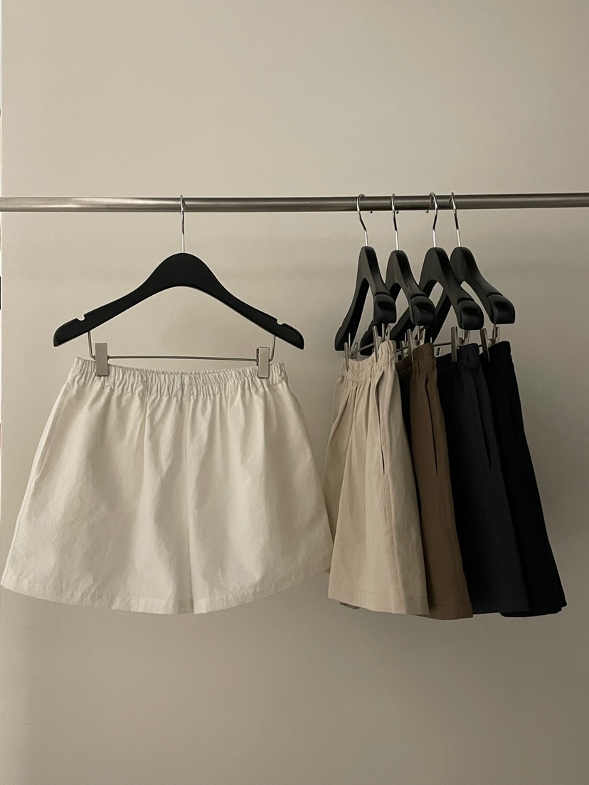 FLAT GARDEN/LA MUETTE/JAMIESTONE韓國直郵㊣東大門實拍女裝新品休閑裙褲亞麻FLAT GARDEN/LA MUETTE/JAMIESTONE裙褲