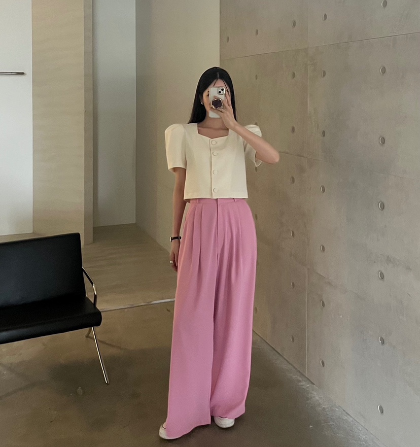 AMUSE SEOUL韓國直郵㊣東大門實拍女裝新款推薦休閑休閑褲AMUSE SEOUL休閑褲