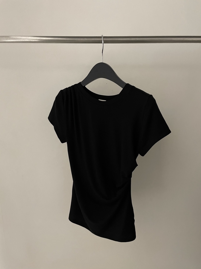 FLAT GARDEN/LA MUETTE/JAMIESTONE韓國直郵㊣女裝新品人氣T恤天絲褶皺FLAT GARDEN/LA MUETTE/JAMIESTONET恤圖色3