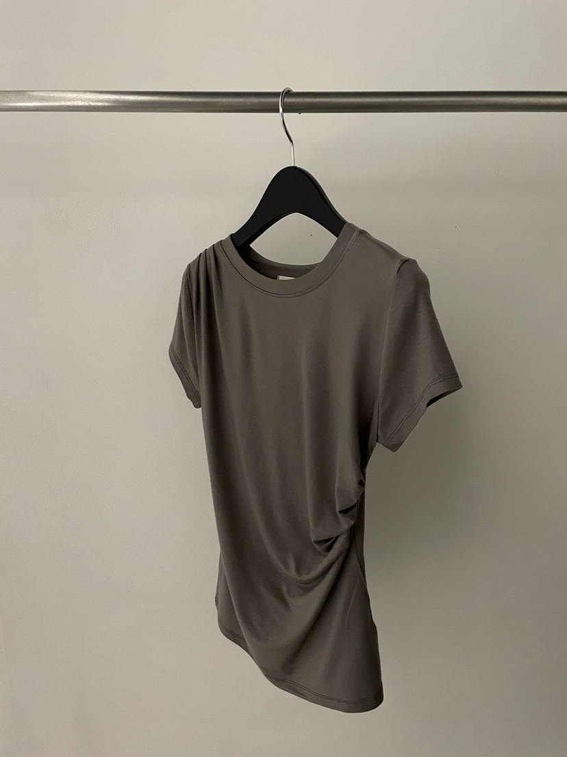 FLAT GARDEN/LA MUETTE/JAMIESTONE韓國直郵㊣女裝新品人氣T恤天絲褶皺FLAT GARDEN/LA MUETTE/JAMIESTONET恤圖色4