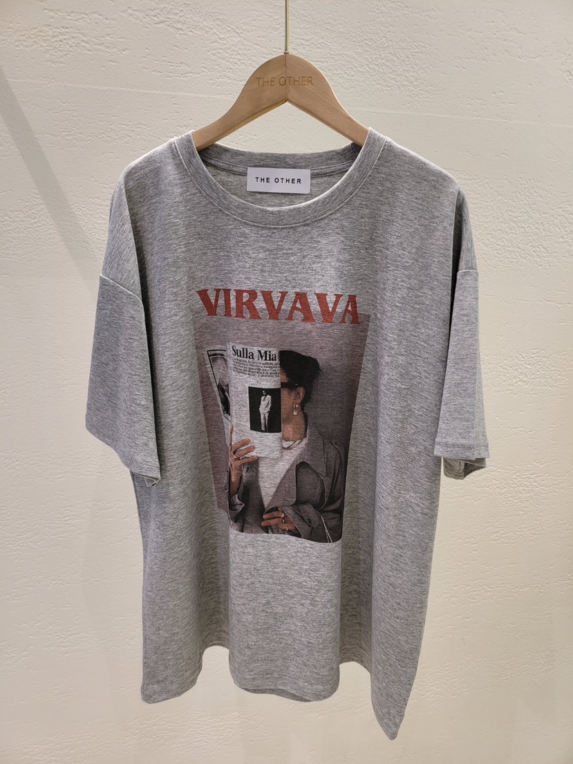 空韓國㊣直郵東大門代購女裝新款人氣時尚休閑25春夏推薦T恤THE OTHERT恤圖色2