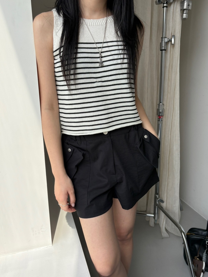 Verbena直郵韓國代購㊣女裝新款時尚休閑25春夏推薦短褲口袋Verbena短褲