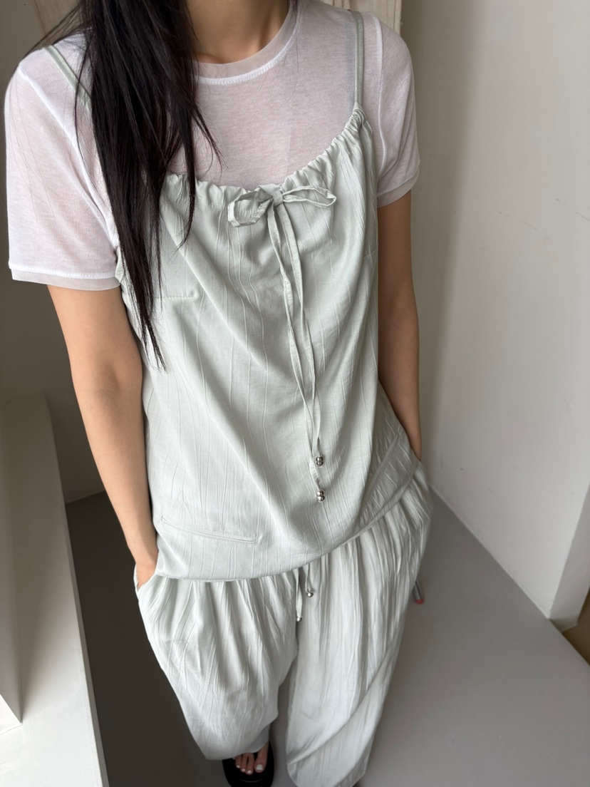 Verbena韓國直郵㊣女裝新款熱賣休閑人氣推薦時尚25春夏吊帶背心Verbena吊帶/背心