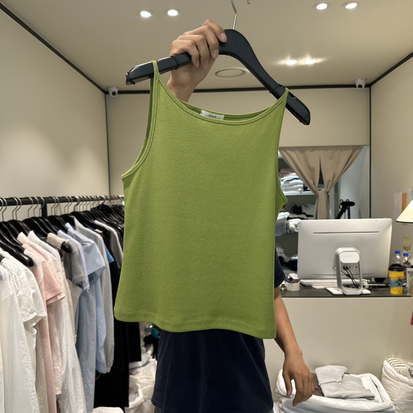 RE STOCK直郵韓國代購㊣女裝新款25春夏時尚熱賣休閑吊帶背心RE STOCK吊帶/背心圖色3