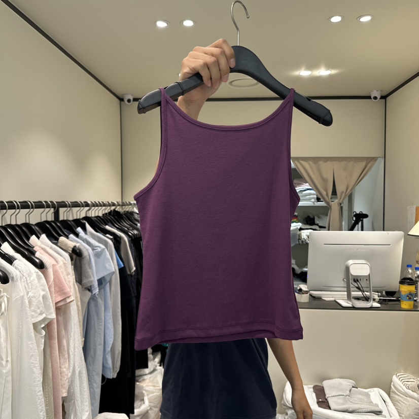 RE STOCK直郵韓國代購㊣女裝新款25春夏時尚熱賣休閑吊帶背心RE STOCK吊帶/背心圖色4