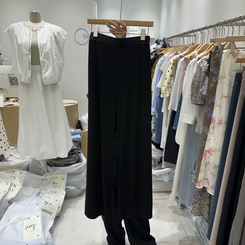 EN.U韓國㊣直郵東大門代購女裝新品休閑25春夏推薦熱賣休閑褲EN.U休閑褲圖色3