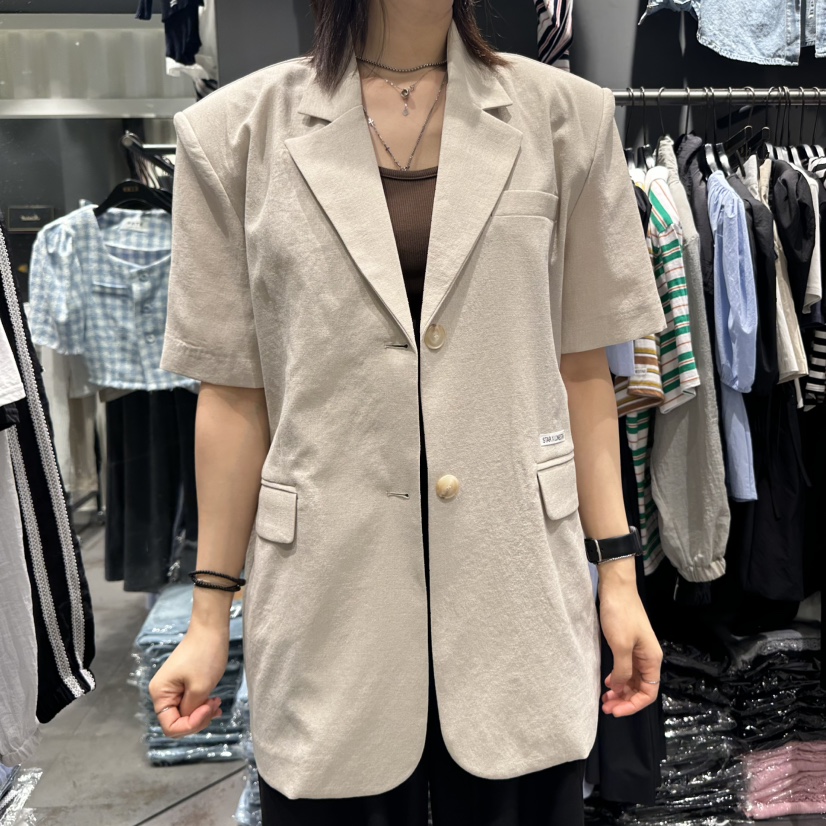 STAR-L直郵韓國代購㊣女裝新款人氣25春夏時尚推薦休閑夾克STAR-L夾克