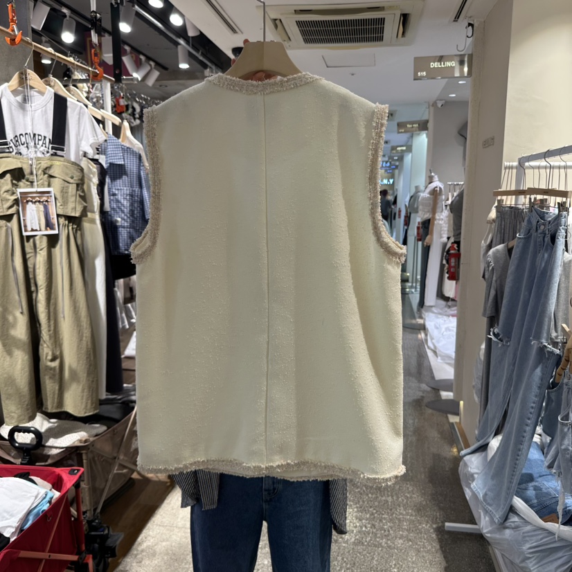 DELLING韓國直郵㊣東大門實拍女裝新款熱賣時尚人氣休閑馬甲DELLING馬甲
