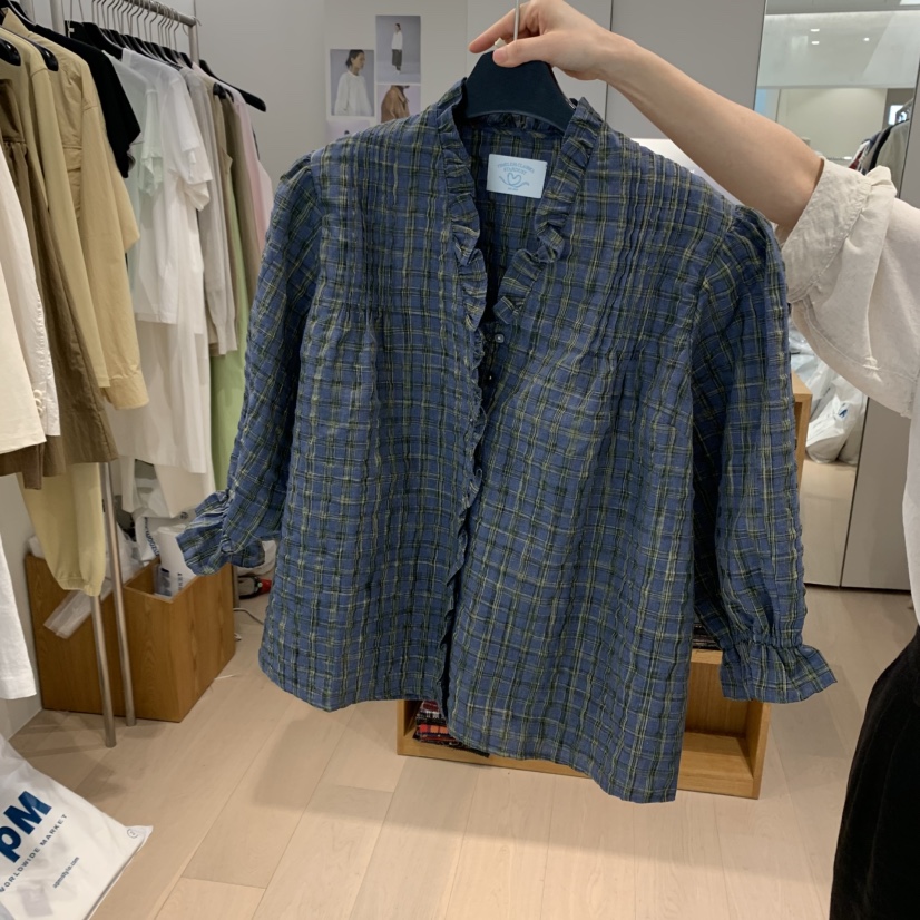 THE TARDUST直郵韓國代購㊣女裝新品25春夏推薦襯衫蕾絲衫THE TARDUST襯衫/蕾絲衫