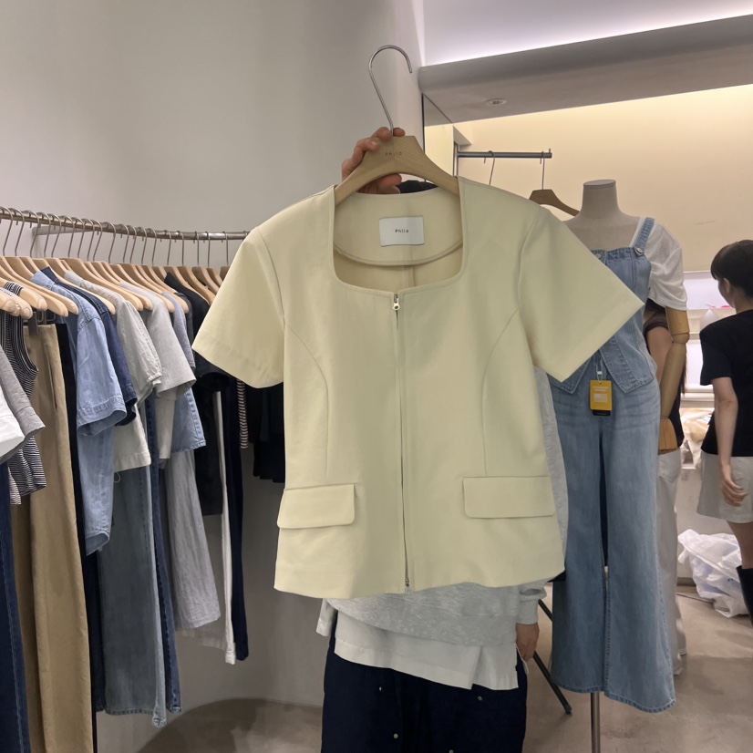 PHILO韓國㊣直郵東大門代購女裝新款熱賣時尚25春夏推薦夾克PHILO夾克圖色2