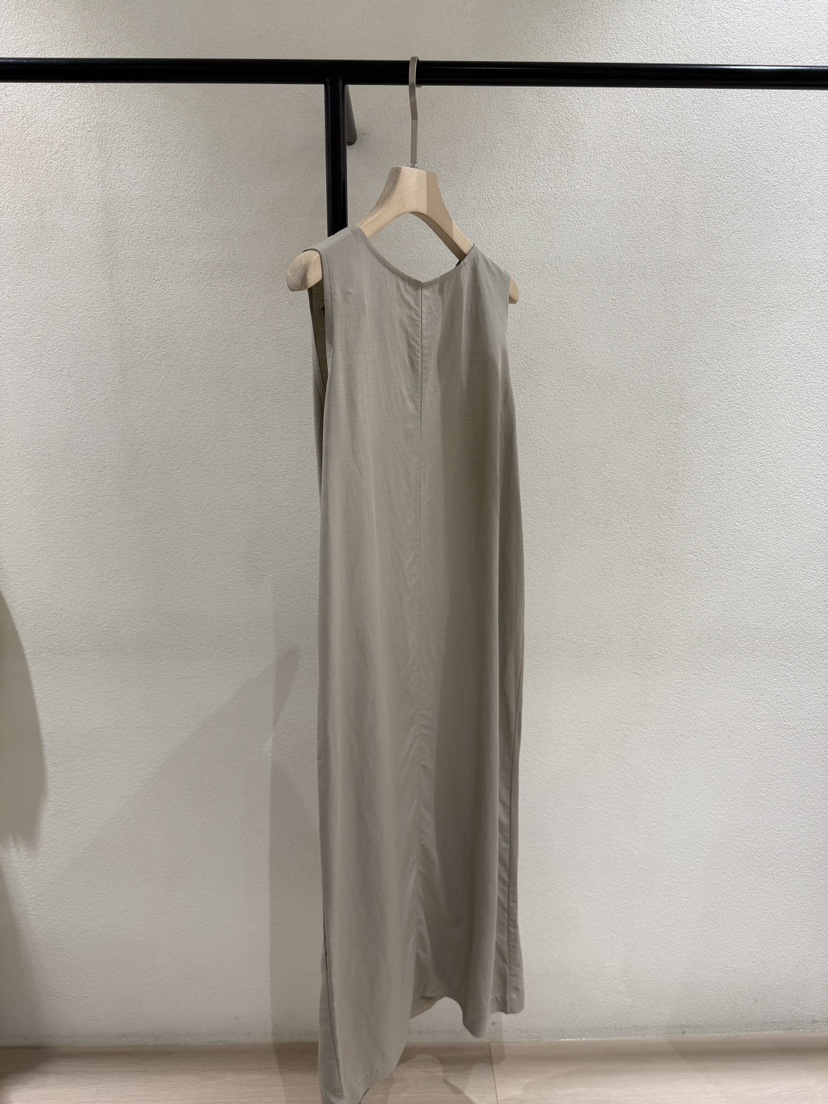 POSTMODERN韓國直郵㊣東大門實拍女裝新款熱賣連衣裙腰帶亞麻POSTMODERN連衣裙圖色1