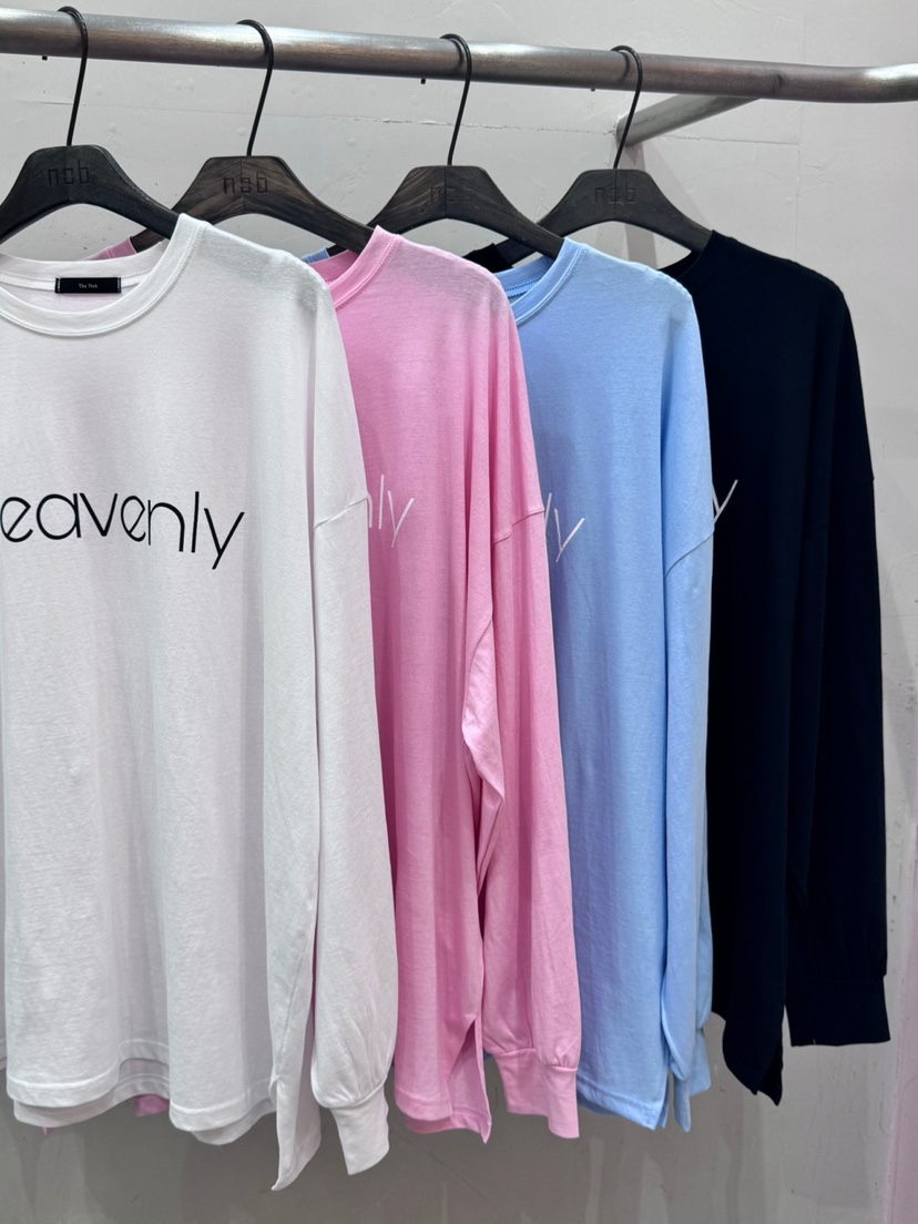 NOB韓國㊣直郵東大門代購女裝新款休閑25春夏推薦熱賣長袖T恤AMOEBA長袖T恤