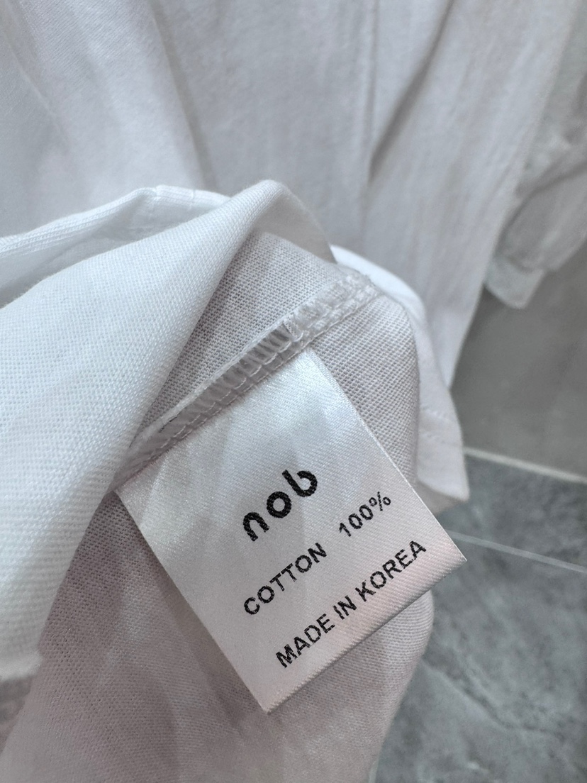 NOB韓國㊣直郵東大門代購女裝新款休閑25春夏推薦熱賣長袖T恤AMOEBA長袖T恤