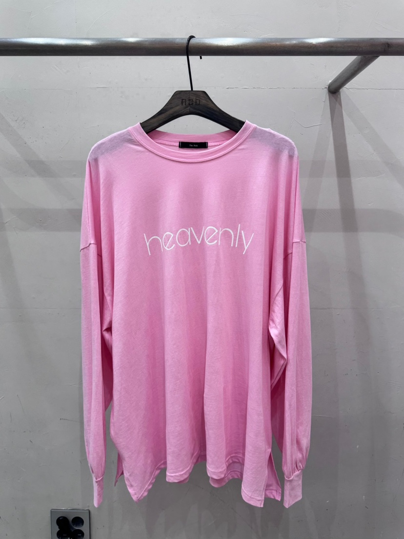 NOB韓國㊣直郵東大門代購女裝新款休閑25春夏推薦熱賣長袖T恤AMOEBA長袖T恤圖色2