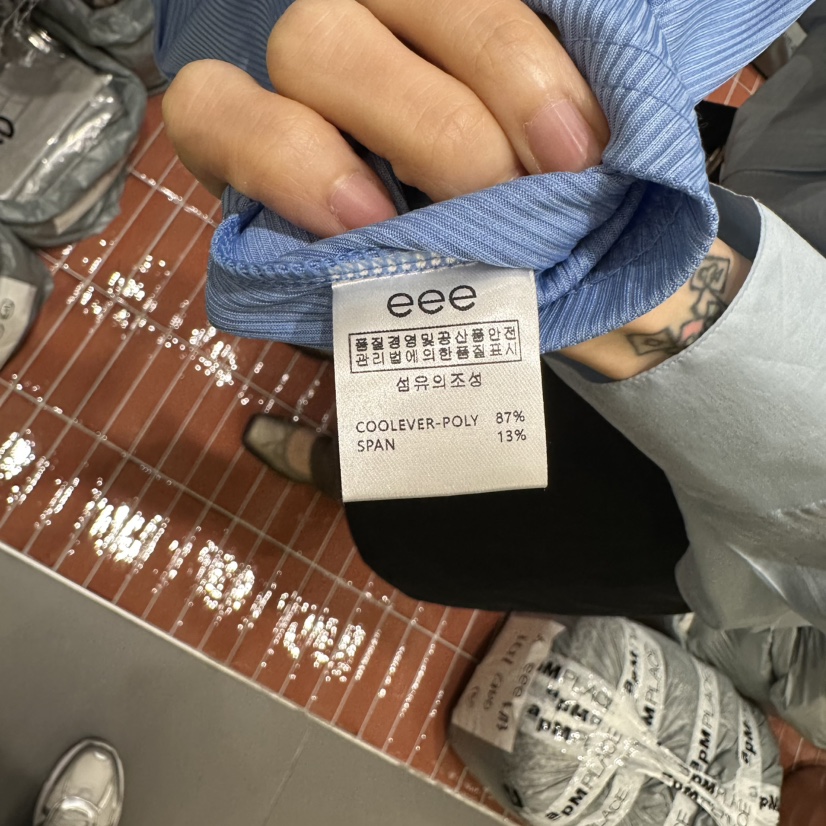 E/E/E韓國直郵㊣女裝新款人氣休閑熱賣推薦時尚25春夏吊帶背心E/E/E吊帶/背心