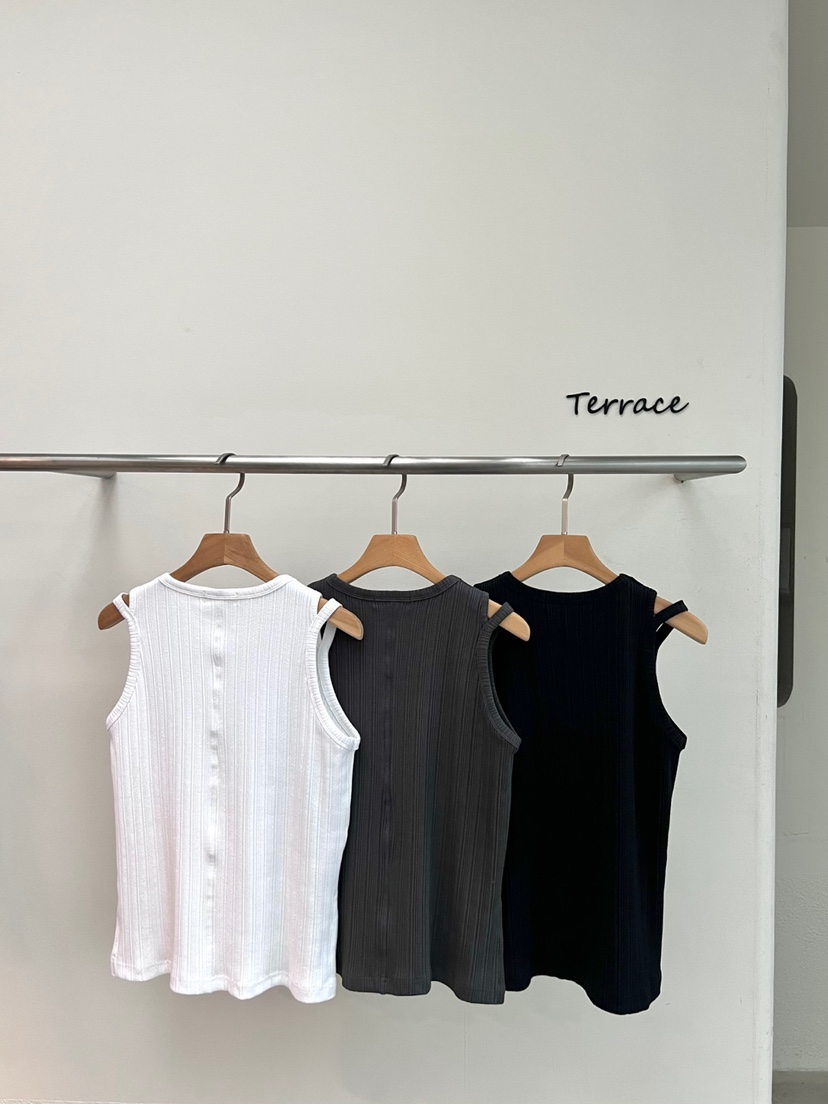 TERRACE韓國㊣直郵東大門代購女裝新品人氣熱賣吊帶背心褶皺TERRACE吊帶/背心