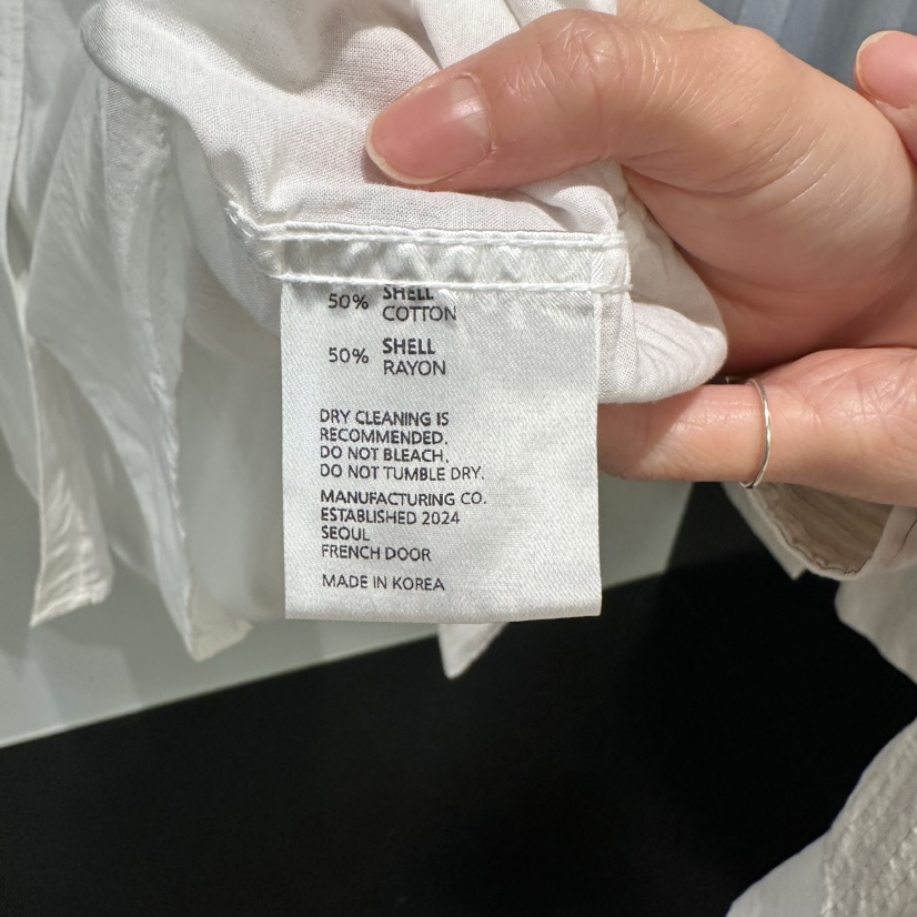 FRENCH DOOR韓國直郵㊣東大門實拍女裝新品人氣襯衫蕾絲衫FRENCH DOOR襯衫/蕾絲衫
