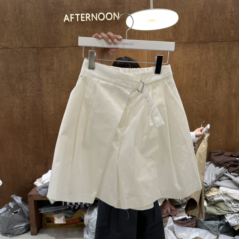 AFTERNOON-P韓國㊣直郵東大門代購女裝新品人氣25春夏短褲條紋AFTERNOON短褲圖色2