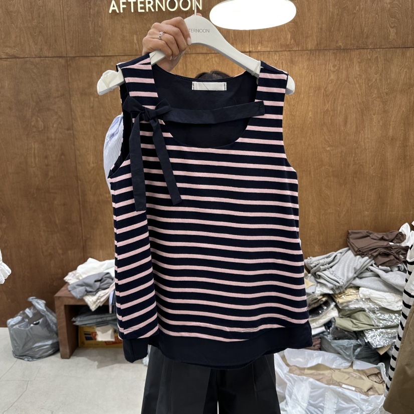 AFTERNOON-P直郵韓國代購㊣女裝新品推薦休閑人氣吊帶背心AFTERNOON吊帶/背心