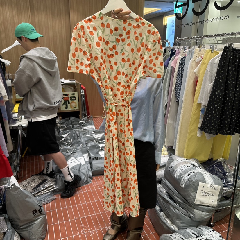 E/E/E韓國直郵㊣東大門實拍女裝新款25春夏時尚推薦連衣裙E/E/E連衣裙