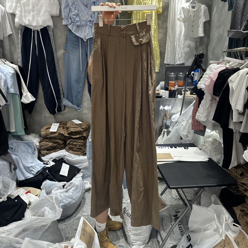 A-DEL直郵韓國代購㊣女裝新品推薦時尚熱賣休閑25春夏休閑褲A-DEL休閑褲圖色1