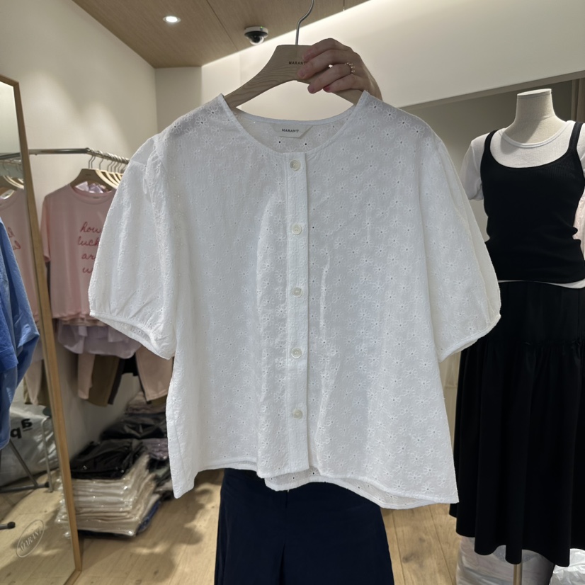 MARANT韓國直郵㊣女裝新品熱賣25春夏人氣休閑推薦襯衫蕾絲衫MARANT襯衫/蕾絲衫圖色2