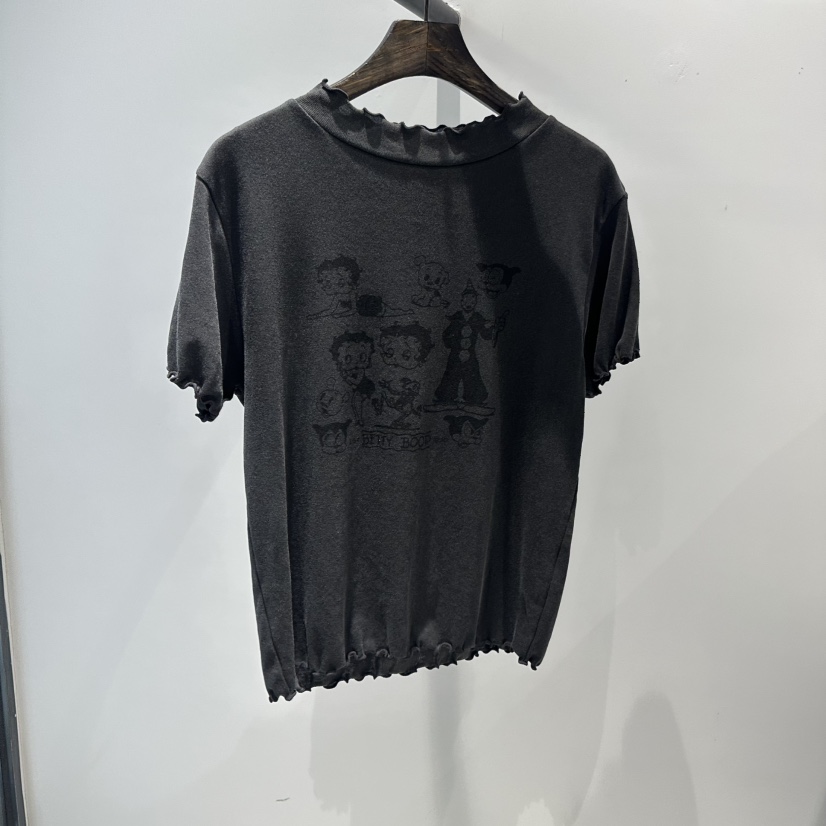 JANE BIRKIN韓國直郵㊣女裝新款熱賣時尚人氣休閑25春夏T恤JANE BIRKIN設計師品牌T恤圖色2
