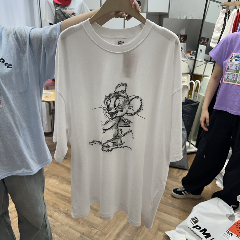 DE LINE韓國直郵㊣東大門實拍女裝新款時尚25春夏人氣休閑T恤DE LINET恤