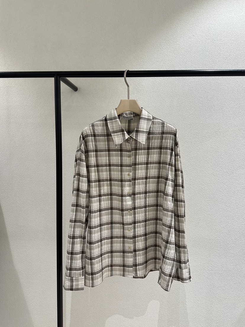 POSTMODERN直郵韓國代購㊣女裝新品時尚休閑襯衫蕾絲衫格紋POSTMODERN襯衫/蕾絲衫