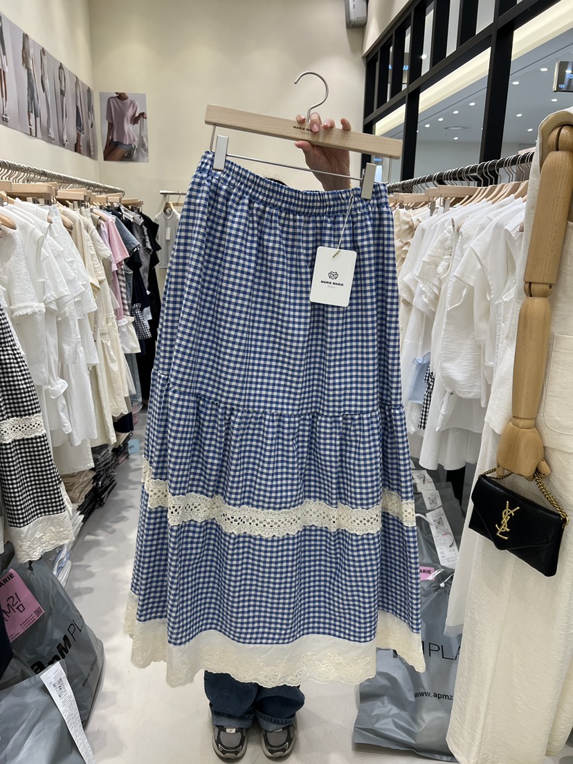 MARIE MARIE直郵韓國代購㊣女裝新品熱賣25春夏人氣長裙蕾絲MARIE MARIE長裙圖色2