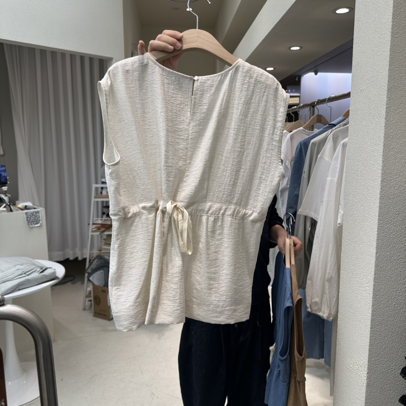HUMMING BIRD直郵韓國代購㊣女裝新品推薦休閑吊帶背心亞麻布HUMMING BIRD吊帶/背心