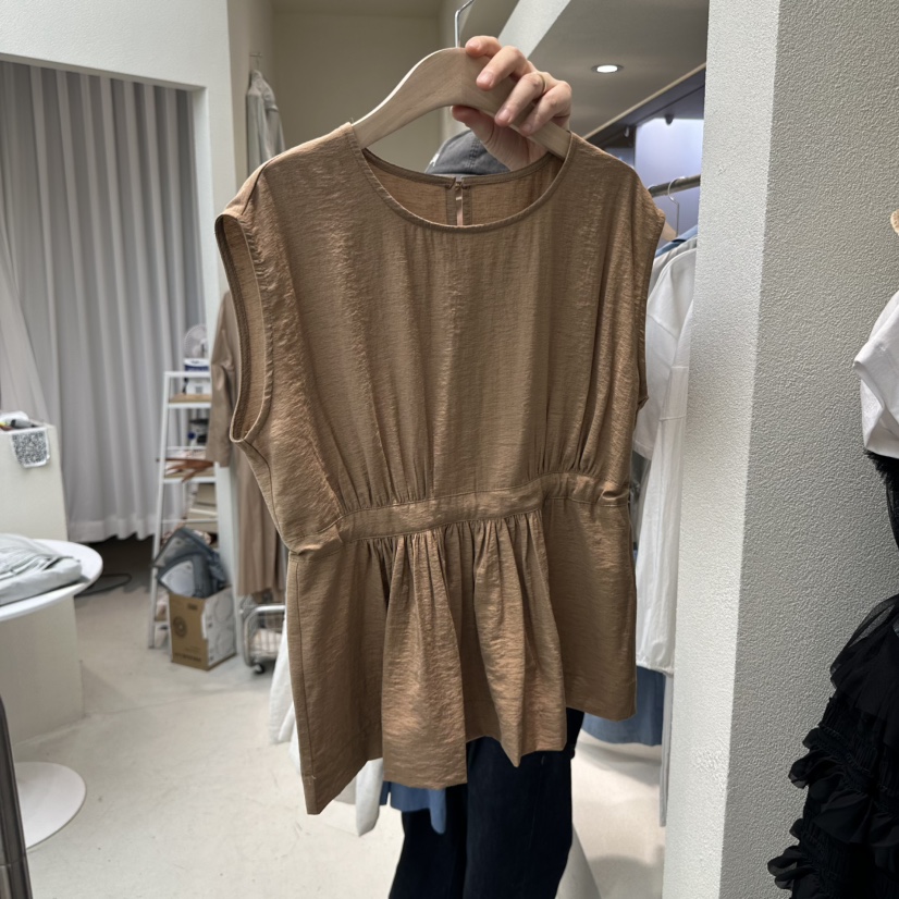 HUMMING BIRD直郵韓國代購㊣女裝新品推薦休閑吊帶背心亞麻布HUMMING BIRD吊帶/背心圖色3