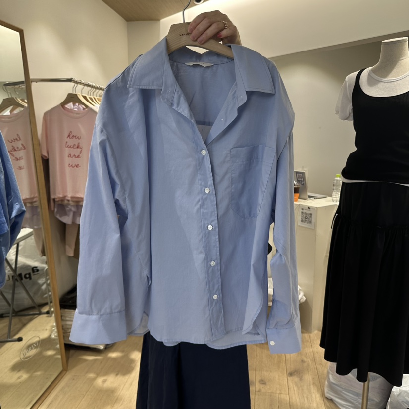 MARANT韓國直郵㊣女裝新品推薦人氣休閑熱賣襯衫蕾絲衫寬松MARANT襯衫/蕾絲衫圖色2