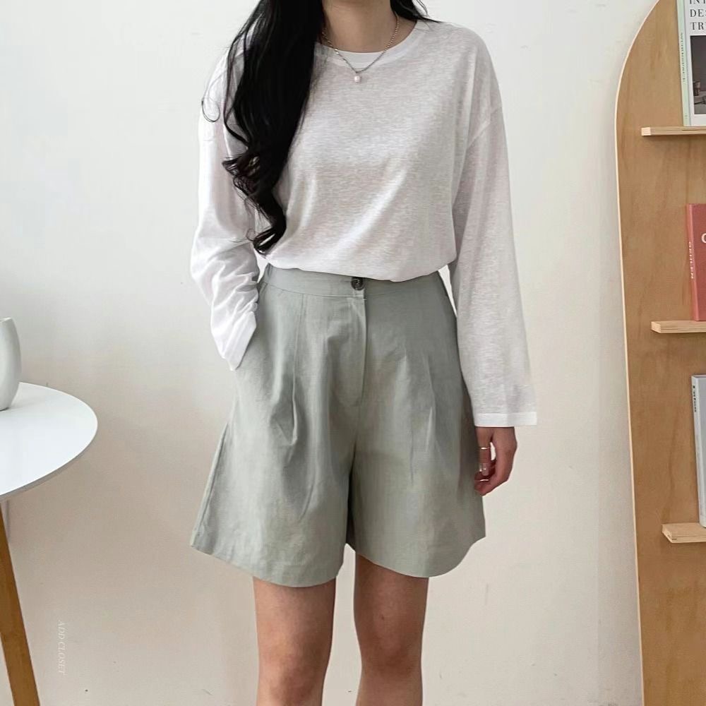 PLACE韓國直郵㊣東大門實拍女裝新款熱賣25春夏人氣短褲可愛的PLACE短褲
