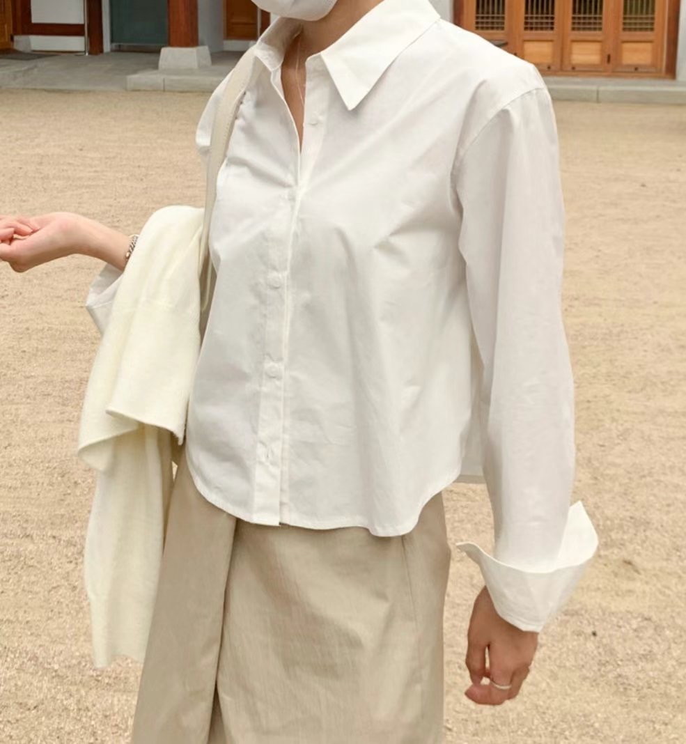 PLACE韓國㊣直郵東大門代購女裝新品時尚休閑熱賣襯衫蕾絲衫PLACE襯衫/蕾絲衫