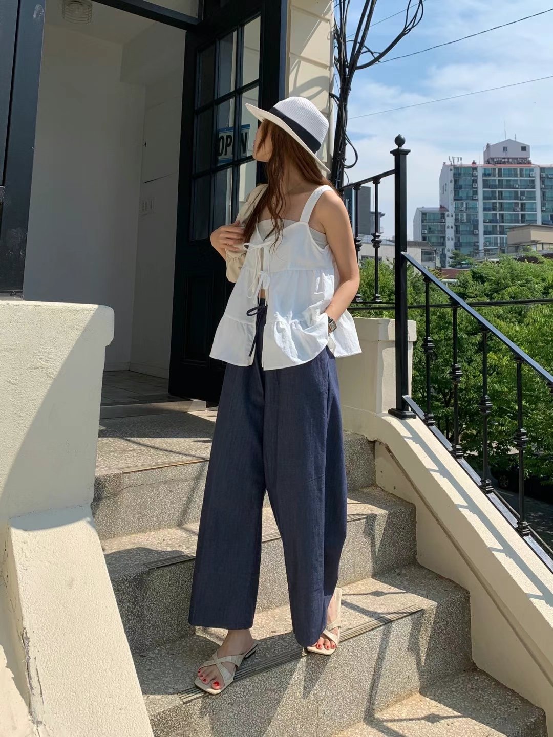 PLACE韓國直郵㊣女裝新款推薦時尚休閑熱賣25春夏人氣吊帶背心PLACE吊帶/背心