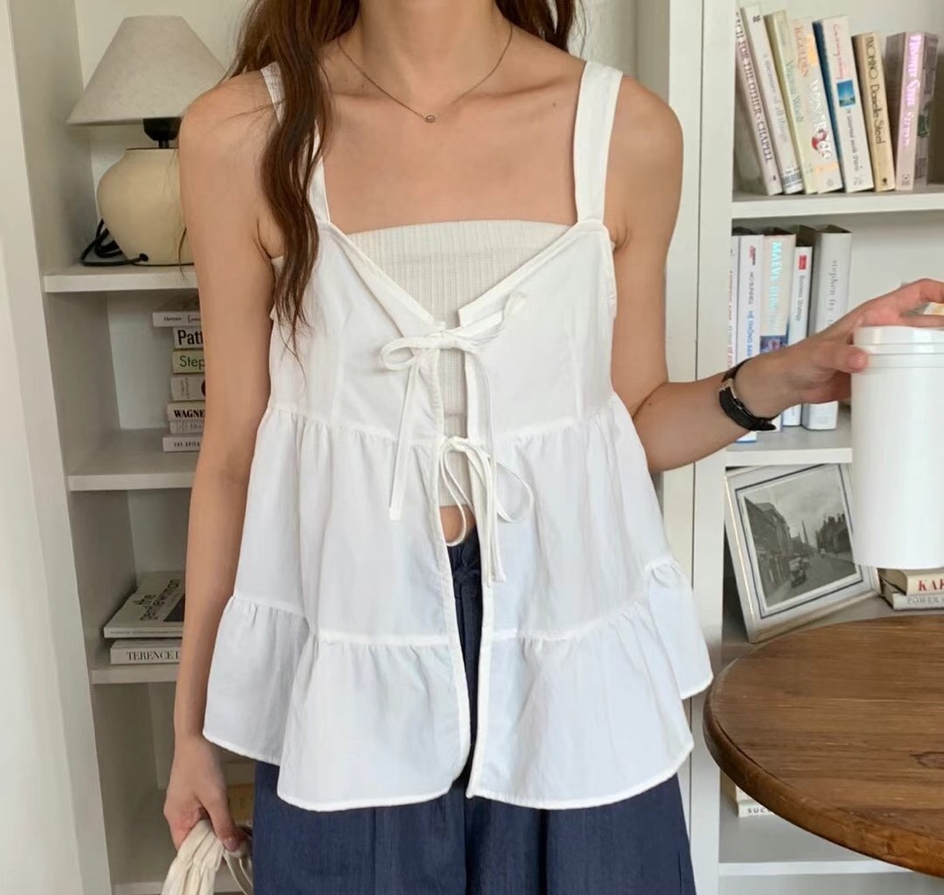 PLACE韓國直郵㊣女裝新款推薦時尚休閑熱賣25春夏人氣吊帶背心PLACE吊帶/背心