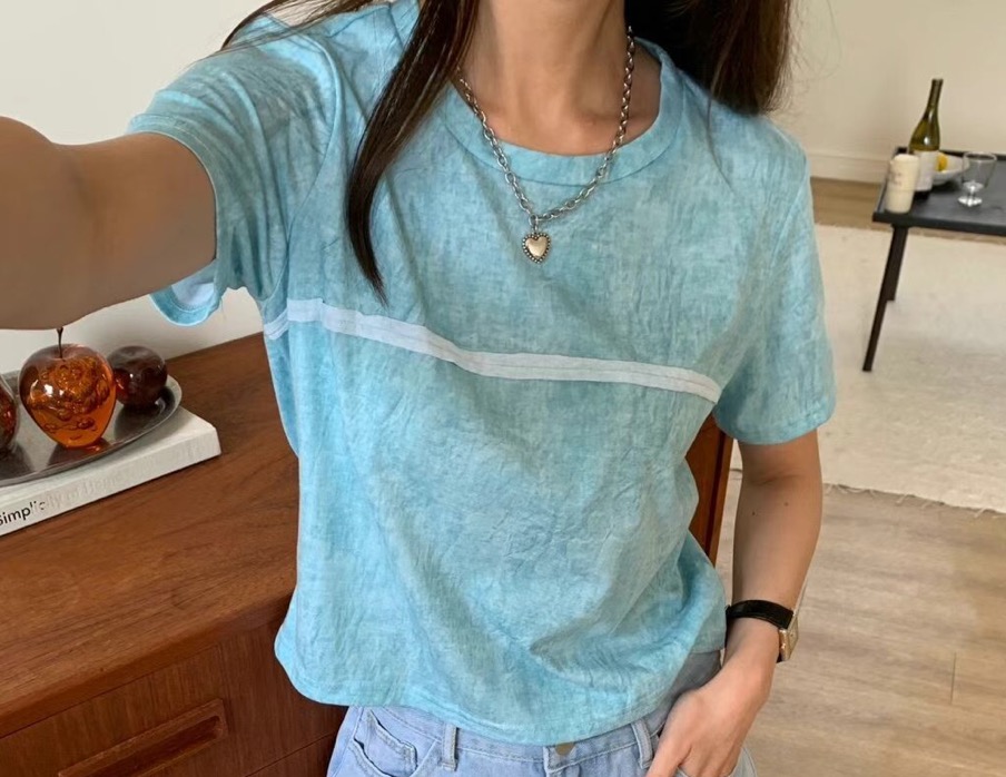 PLACE直郵韓國代購㊣女裝新款推薦人氣休閑時尚熱賣25春夏T恤PLACET恤圖色2