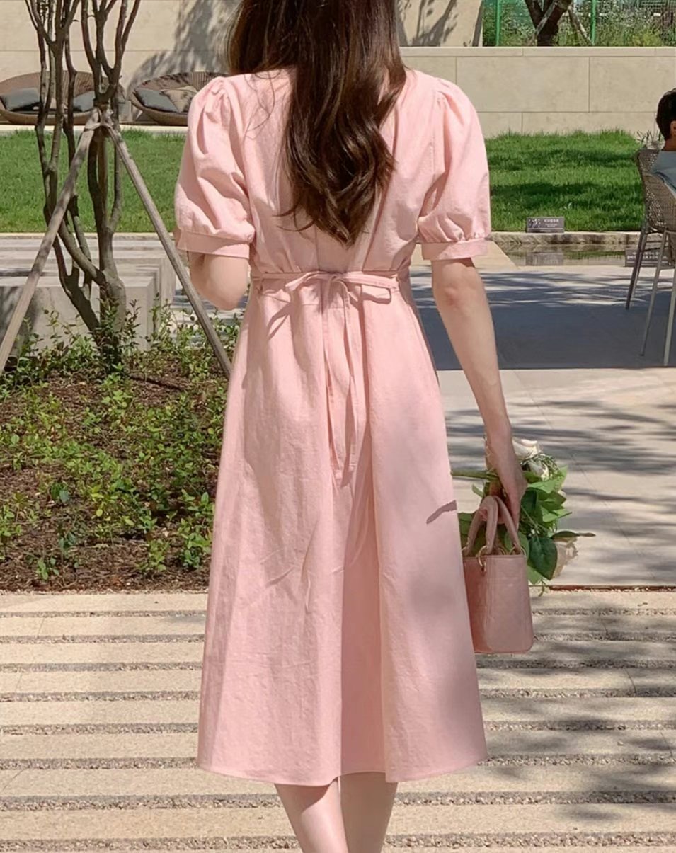 PLACE韓國直郵㊣東大門實拍女裝新品人氣推薦時尚休閑連衣裙PLACE連衣裙