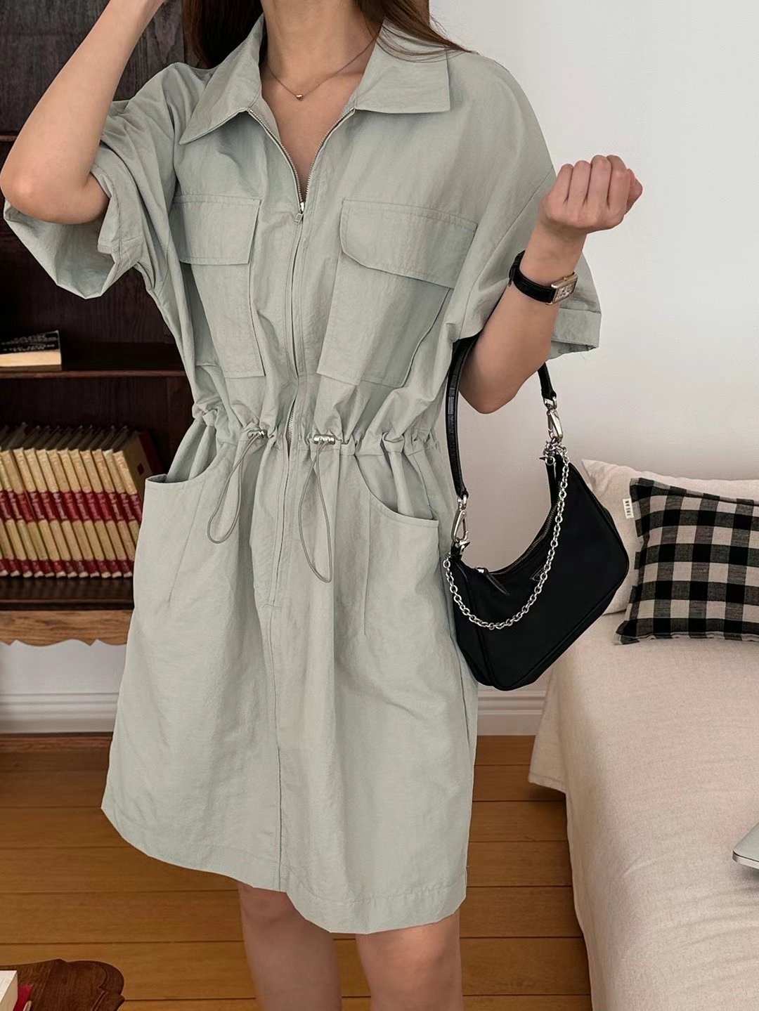 PLACE韓國㊣直郵東大門代購女裝新品休閑時尚人氣推薦連衣裙PLACE連衣裙