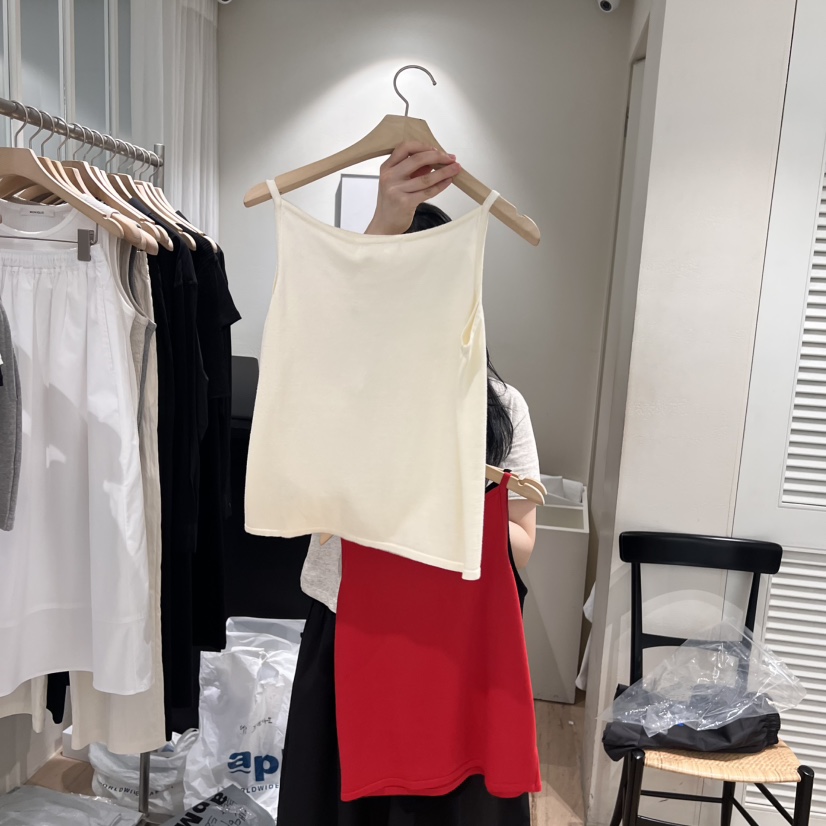 MONIQUE韓國直郵㊣女裝新品人氣熱賣25春夏時尚休閑吊帶背心MONIQUE吊帶/背心