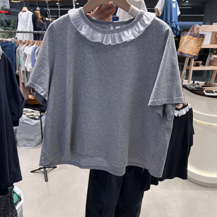 BLOOM直郵韓國代購㊣女裝新款25春夏熱賣人氣休閑時尚推薦T恤BLOOM-ST恤圖色2