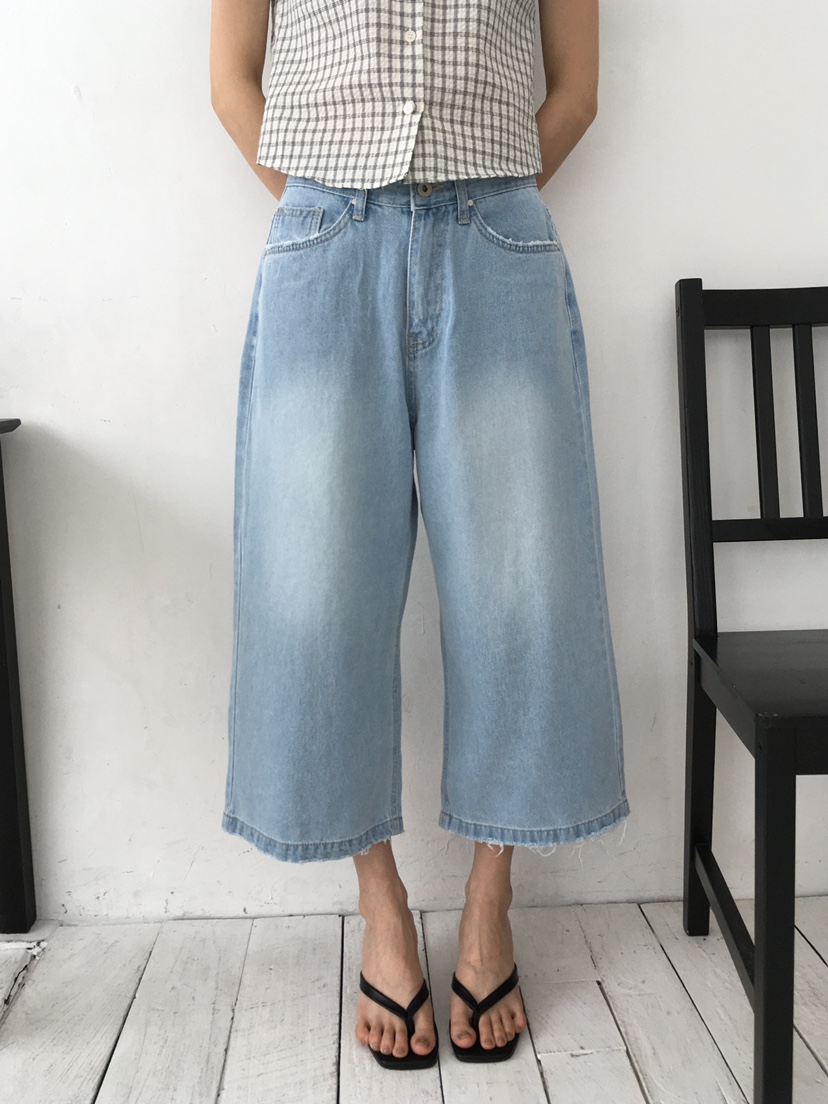 EOMPIT韓國代購女士新品人氣推薦休閑時尚熱賣25春夏牛仔褲EOMPIT牛仔褲