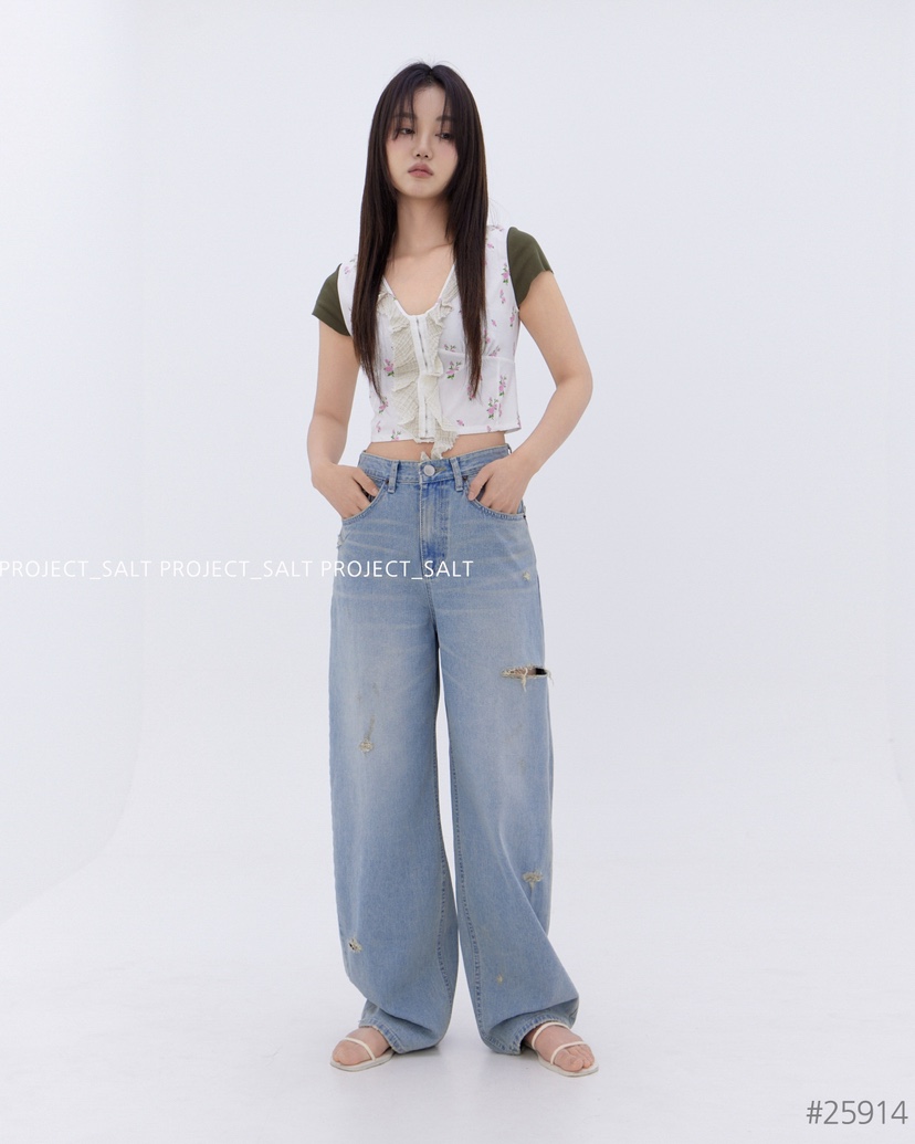 PROJECT SALT韓國代購女士新款熱賣牛仔褲PROJECTSALT牛仔褲