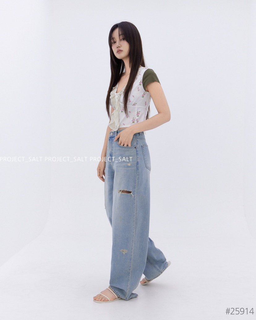 PROJECT SALT韓國代購女士新款熱賣牛仔褲PROJECTSALT牛仔褲